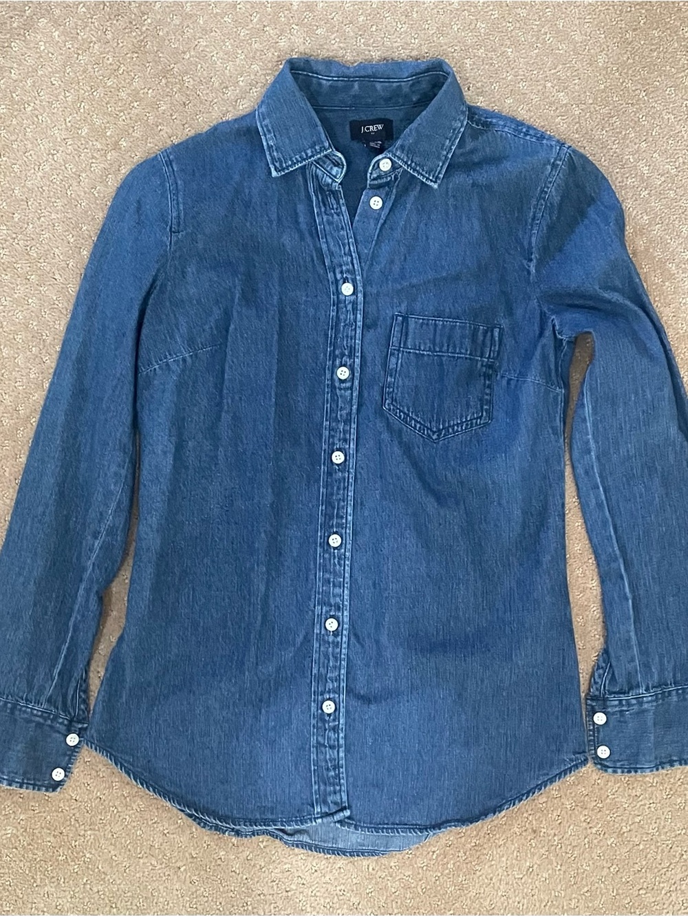 J. Crew Indigo Denim Shirt